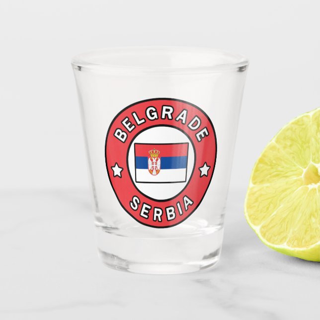 Verre A Shot Belgrade Serbie (Devant)
