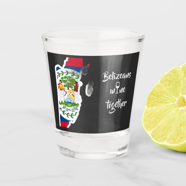 Verre A Shot Belizeans Wine Together Liquor Shot Glass (Devant)