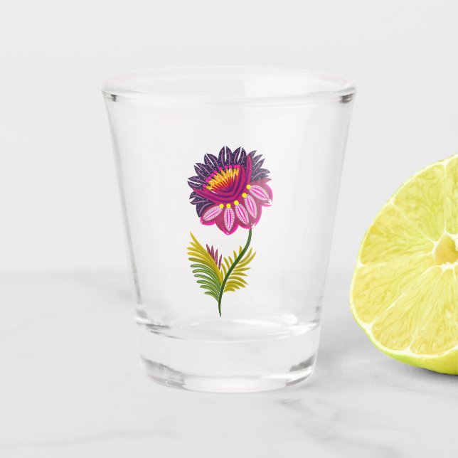 Verre A Shot Belle fleur (Devant)