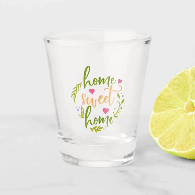 Verre A Shot Belle maison Conception maison Sweet Home (Devant)