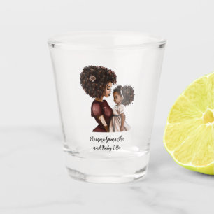 Verre A Shot Belle mère et fille noire (26)