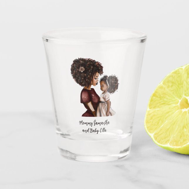 Verre A Shot Belle mère et fille noire (26) (Devant)