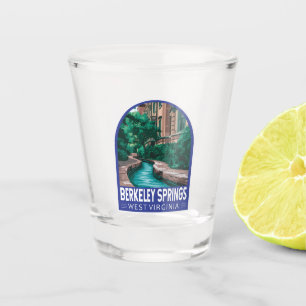 Verre A Shot Berkeley Springs West Virginia Illustration Voyage