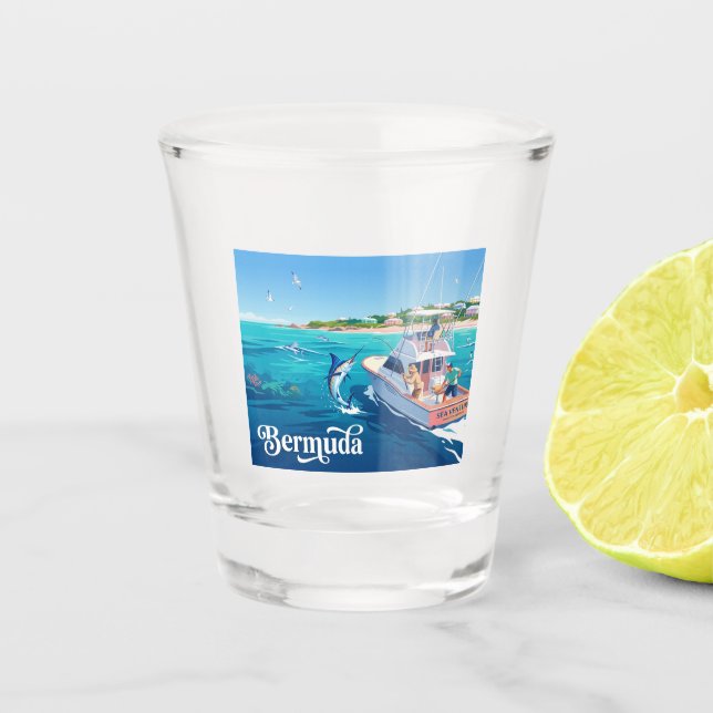 Verre A Shot Bermuda Bermudes (Devant)