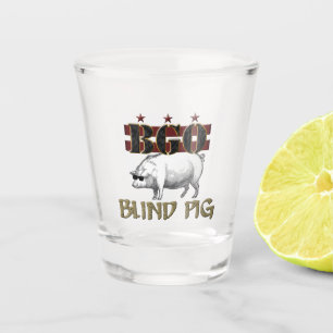 Verre A Shot BGO Blind Cochon Tiré