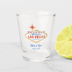 Verre A Shot Bienvenue à Las Vegas Mariage personnalisé