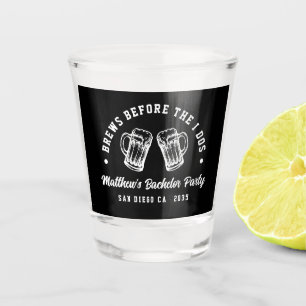 Verre A Shot Bières de fête d'enterrement de vie de garçon drôl