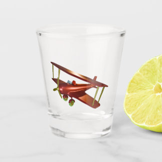 Verre A Shot Big Red Bi-plane
