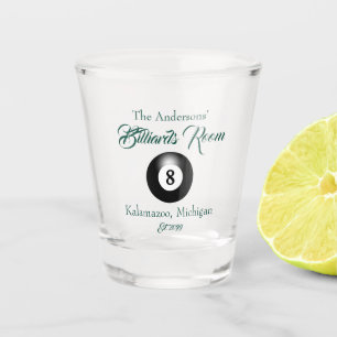 Verre A Shot Billard personnalisable Billard Pool Balls Bar