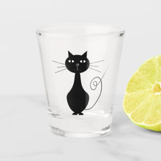 Verre A Shot Black cat shot glass