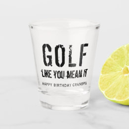Verre A Shot Black Golf Comme Vous Voulez Dire It Citation Moti