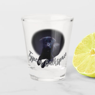 Verre A Shot Black Lab Puppy Custom Rosey Coonhound Pup