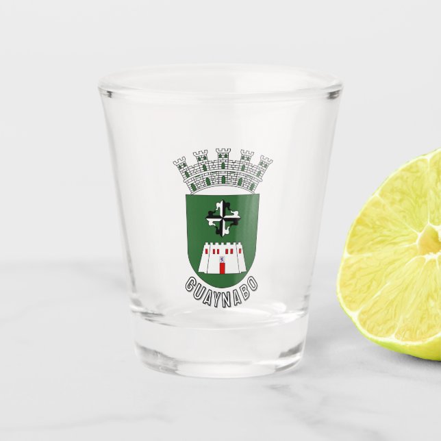 Verre A Shot Blason de Guaynabo, Porto Rico (Devant)