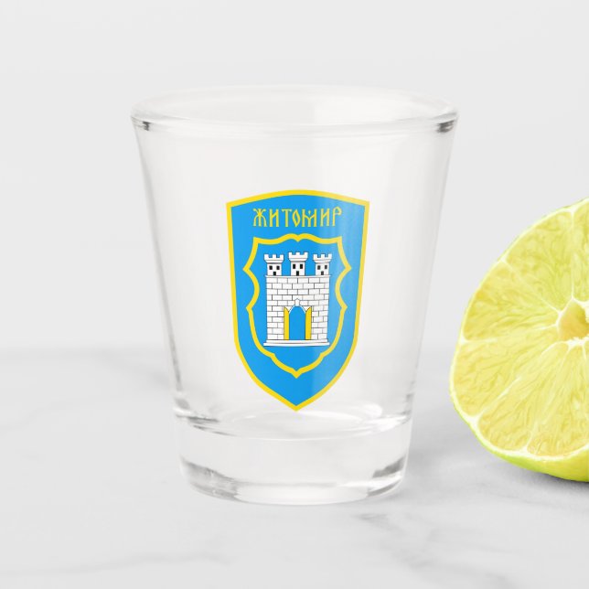 Verre A Shot Blason de Jytomyr - UKRAINE (Devant)