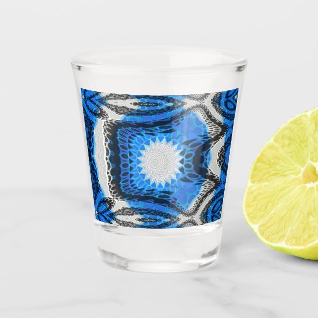 Verre A Shot Bleu atomique (Devant)