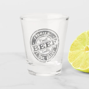 Verre A Shot Boeuf de qualité supérieure-Gris
