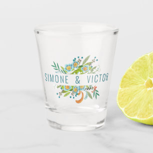 Verre A Shot Boho Floral Mariage
