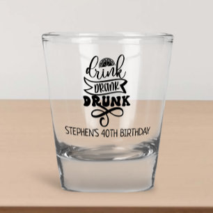 Verre A Shot Boire Bu Boire Fête d'anniversaire Favori de Céléb