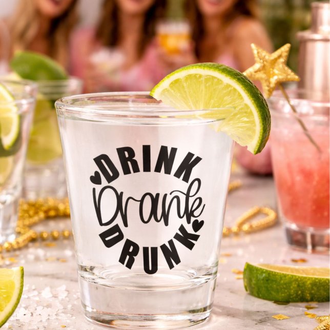 Verre A Shot Boisson drôle a bu était ivre (Créateur téléchargé)