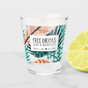 Verre A Shot Boissons gratuites amusantes et mariage