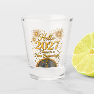 Verre A Shot Bonjour 2027 – À la nouvelle année