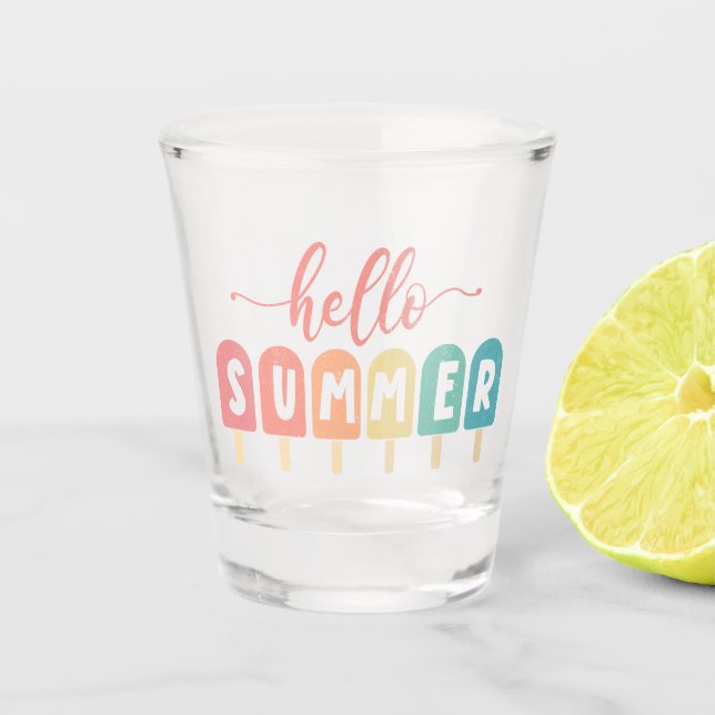 Verre A Shot Bonjour Summer Pastel Popsicles (Devant)