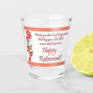 Verre A Shot Bonne retraite