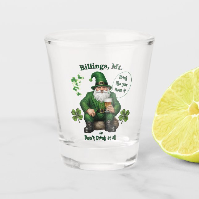 Verre A Shot Bonne Saint Patrick's Day (Devant)