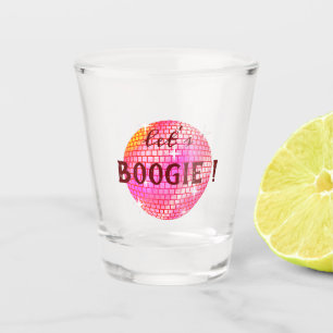 Verre A Shot Boogie ! Boule Disco Rose