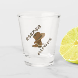 Verre A Shot Boot de cowboy et Casquette de l'incrustation de b