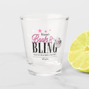 Verre A Shot Boots 'n Bling Disco Enterrement de Vie de Jeune F