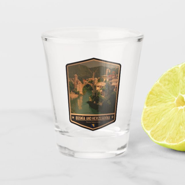 Verre A Shot Bosnie-Herzégovine (Devant)