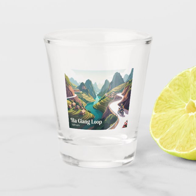 Verre A Shot Boucle de Ha Giang Vietnam (Devant)
