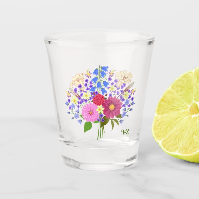 Verre A Shot Bouquet de fleurs (Devant)