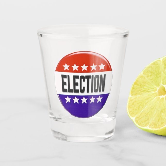 Verre A Shot Bouton Élection (Devant)