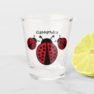 Verre A Shot Boutons mignons avec votre nom