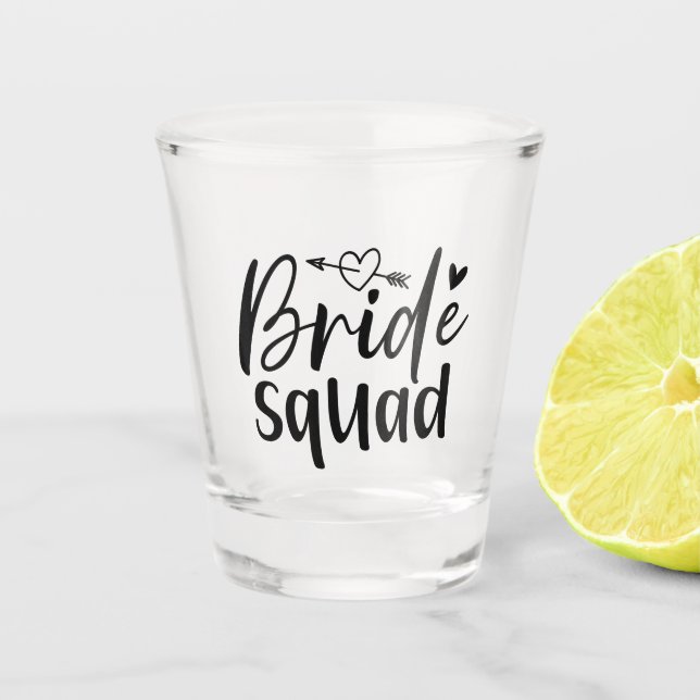 Verre A Shot Bride Squad Bachelorette (Devant)