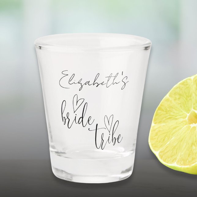 Verre A Shot Bride Tribe Bachelorette Bridesmaitres (Créateur téléchargé)