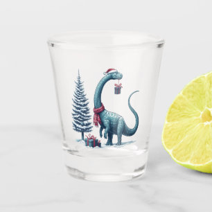Verre A Shot Brontosaurus dinosaure de Noël