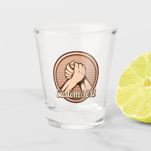 Verre A Shot Bronze de lutte contre les bras