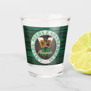 Verre A Shot Brown Bois Rustique Cheers Bières Shenanigans