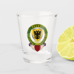 Verre A Shot Browne Irish Shield & Claddagh