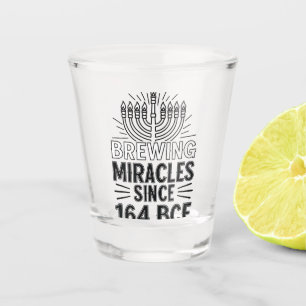 Verre A Shot Brûler des miracles depuis 164 BCE Hanoukka juif