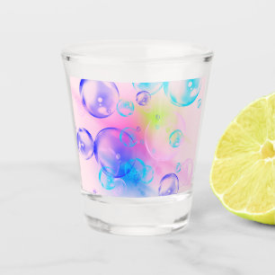 Verre A Shot BUBBLES - Image Abstraite colorée de l'art fractal