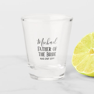 Verre A Shot BUDGET Bestman Groomsmen Cadeaux Noir Blanc