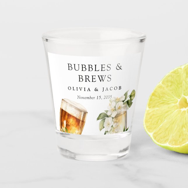 Verre A Shot Bulles et brasse Couples Douche (Devant)