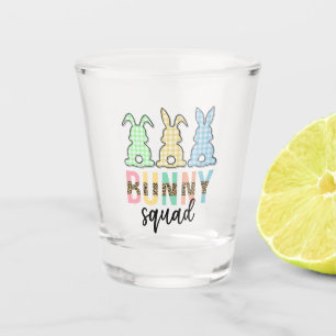 Verre A Shot Bunny Squad Chasse aux oeufs de Pâques Cute Bun