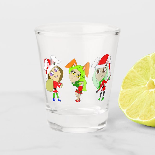 Verre A Shot Bunnygirls de Noël (Devant)