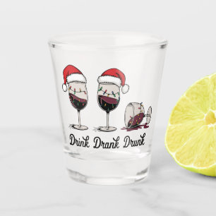 Verre A Shot Buvez Boire Bu le vin de Noël