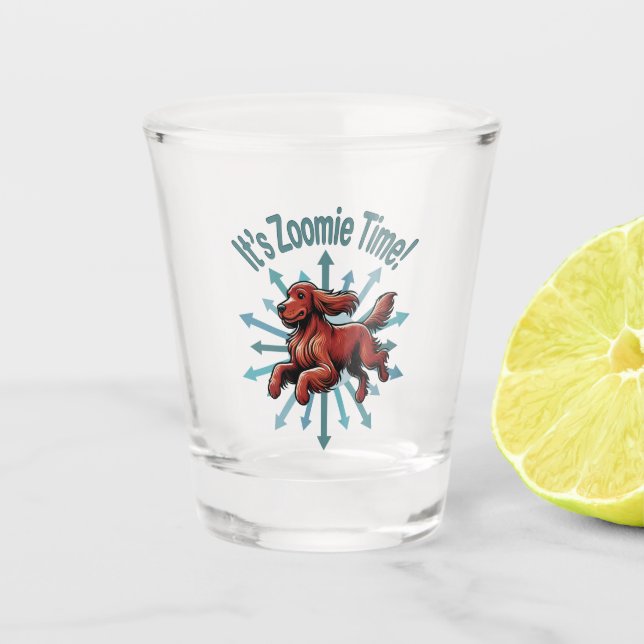 Verre A Shot C’est Zoomie Time Irish Setter (Devant)
